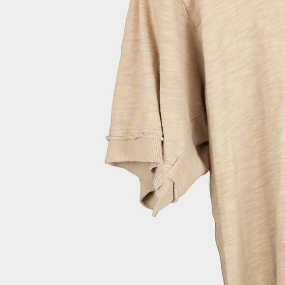 WCSP Mens Brown Tan Knit Short Sleeve Tee XL - Picture 3 of 6